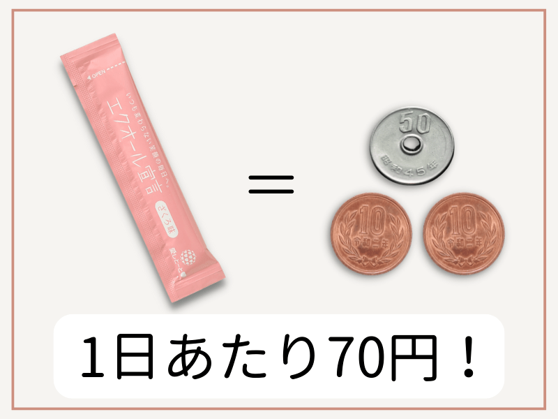 1日あたり70円！